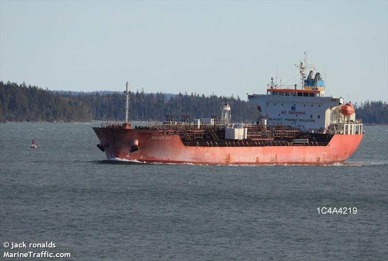 golden ray (Chemical/Oil Products Tanker) - IMO 9640102, MMSI 636015587, Call Sign D5BQ9 under the flag of Liberia