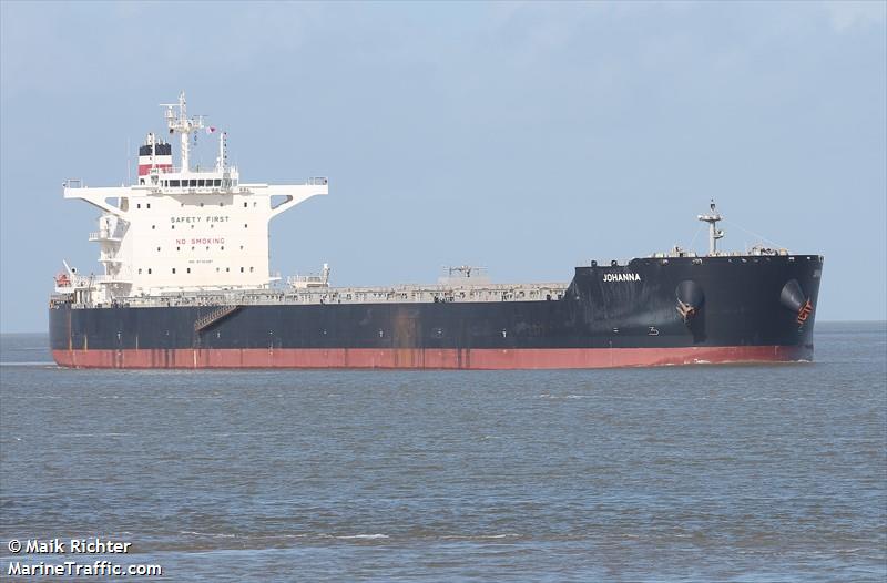 johanna (Bulk Carrier) - IMO 9730397, MMSI 636017114, Call Sign D5JJ3 under the flag of Liberia