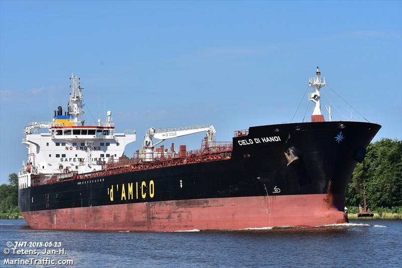 cielo di hanoi (Chemical/Oil Products Tanker) - IMO 9717280, MMSI 636017541, Call Sign D5LL6 under the flag of Liberia
