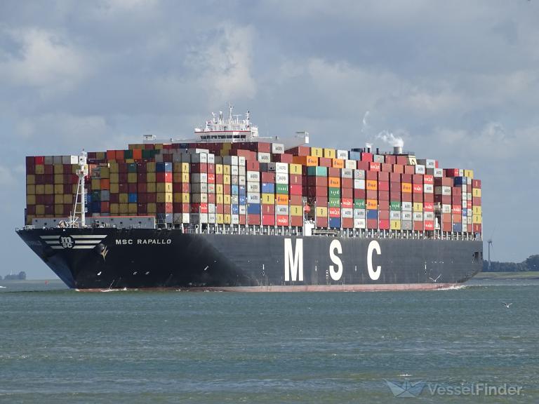 msc rapallo (Container Ship) - IMO 9484455, MMSI 636092271, Call Sign A8ZV3 under the flag of Liberia