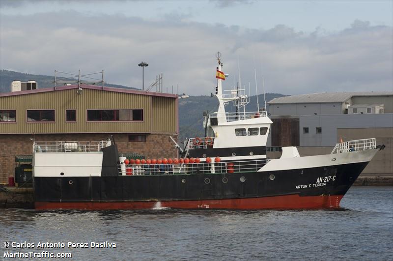 artur e teresa (Fishing Vessel) - IMO 9010187, MMSI 204232000, Call Sign CUMD under the flag of Azores
