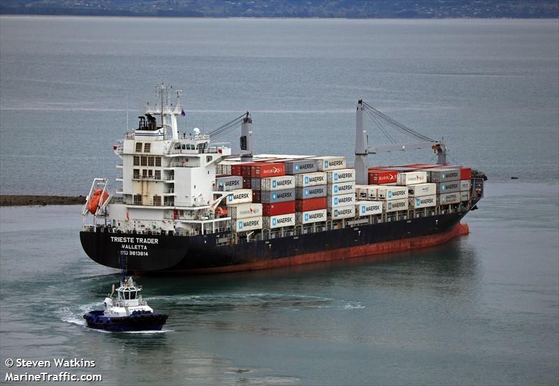 trieste trader (Container Ship) - IMO 9813814, MMSI 215009000, Call Sign 9HA4916 under the flag of Malta