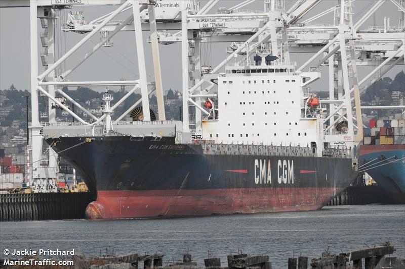 cma cgm swordfish (Container Ship) - IMO 9331000, MMSI 215159000, Call Sign 9HA4988 under the flag of Malta