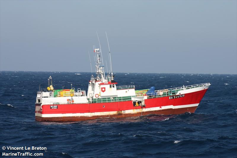 fv melodie (Fishing Vessel) - IMO 8016811, MMSI 227894000, Call Sign FPSR under the flag of France