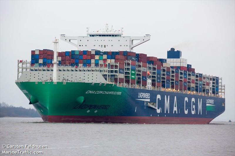cc champs elysees (Container Ship) - IMO 9839131, MMSI 228386800, Call Sign FLZF under the flag of France