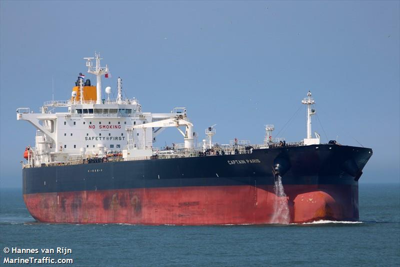 captain paris (Crude Oil Tanker) - IMO 9692844, MMSI 229716000, Call Sign 9HA3544 under the flag of Malta
