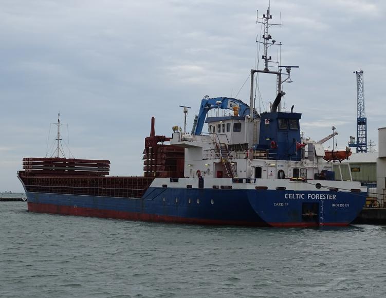 celtic forester (General Cargo Ship) - IMO 9256171, MMSI 232020953, Call Sign MEWG2 under the flag of United Kingdom (UK)