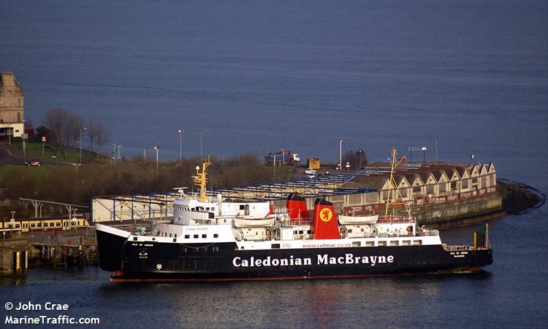 isle of arran (Passenger/Ro-Ro Cargo Ship) - IMO 8219554, MMSI 235104000, Call Sign GDMJ under the flag of United Kingdom (UK)