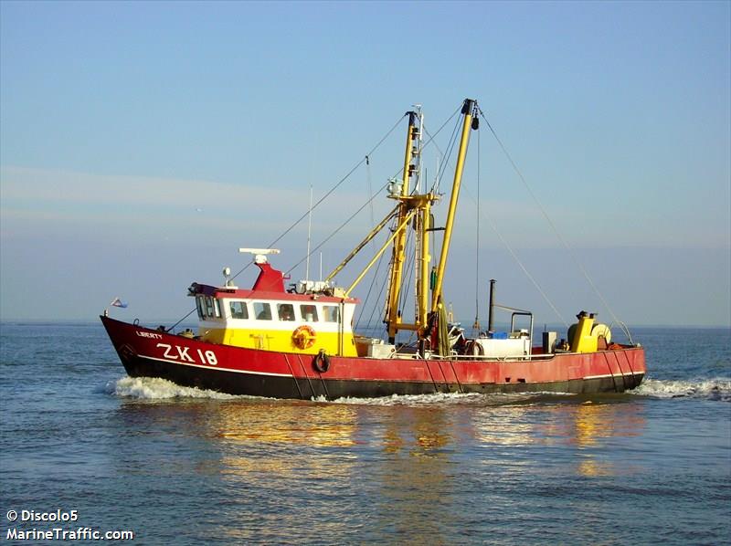 zk18 liberty (Fishing vessel) - IMO , MMSI 244609000, Call Sign PBHW under the flag of Netherlands
