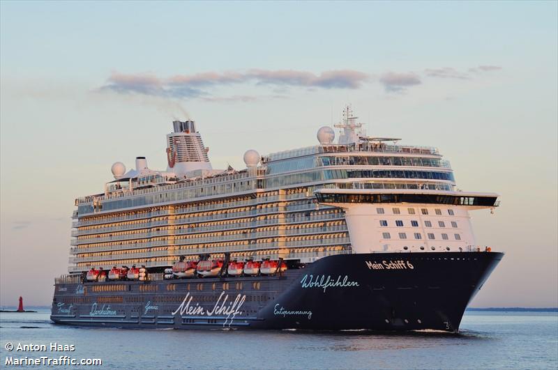 mein schiff 6 (Passenger (Cruise) Ship) - IMO 9753208, MMSI 249660000, Call Sign 9HA4330 under the flag of Malta