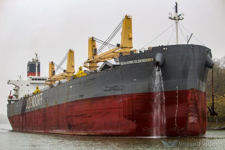 benjamin oldendorff (Bulk Carrier) - IMO 9853034, MMSI 255806325, Call Sign CQEA3 under the flag of Madeira