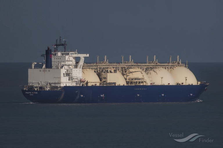 pacific notus (LNG Tanker) - IMO 9247962, MMSI 311573000, Call Sign C6TC2 under the flag of Bahamas
