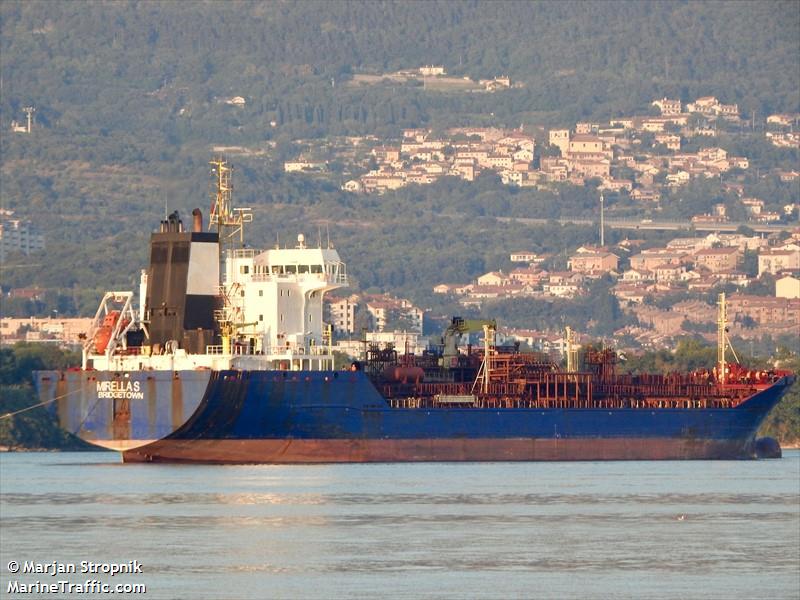 mirella s (Chemical/Oil Products Tanker) - IMO 9298351, MMSI 314447000, Call Sign 8PAN8 under the flag of Barbados