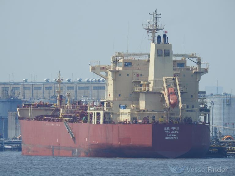 pro jade (Chemical/Oil Products Tanker) - IMO 9257711, MMSI 353534000, Call Sign HPQL under the flag of Panama