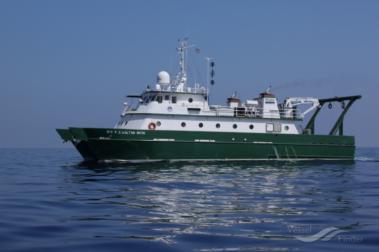 fg walton smith (Research Vessel) - IMO 8964501, MMSI 367020910, Call Sign WDL9255 under the flag of United States (USA)