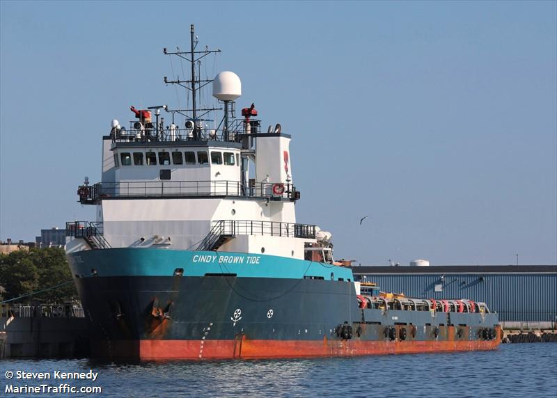 cindy brown tide (Offshore Tug/Supply Ship) - IMO 9418547, MMSI 368080000, Call Sign KCBE under the flag of United States (USA)
