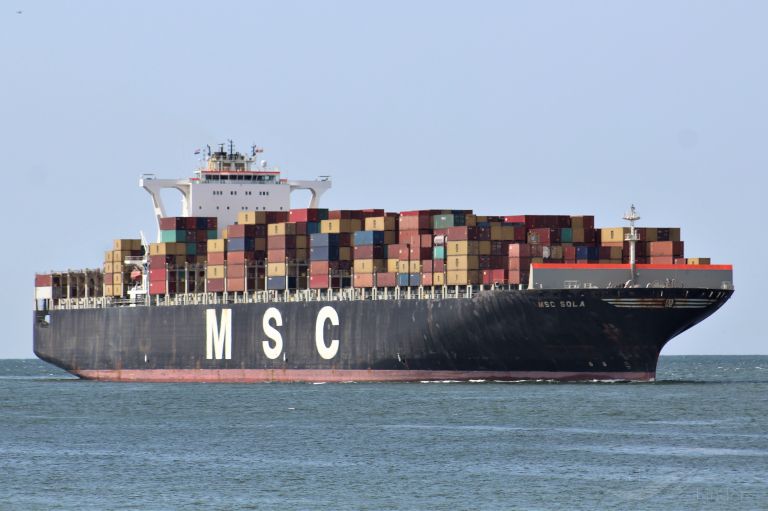 msc sola (Container Ship) - IMO 9401104, MMSI 370894000, Call Sign 3FER7 under the flag of Panama