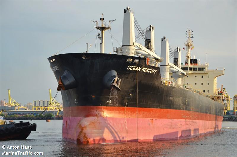 ocean mercury (Bulk Carrier) - IMO 9616735, MMSI 373155000, Call Sign 3EUK5 under the flag of Panama