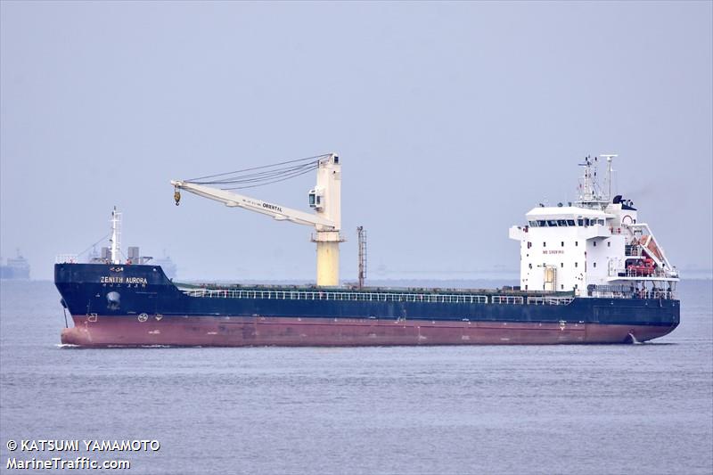 zenith aurora (General Cargo Ship) - IMO 9496848, MMSI 440142000, Call Sign D7AU under the flag of Korea