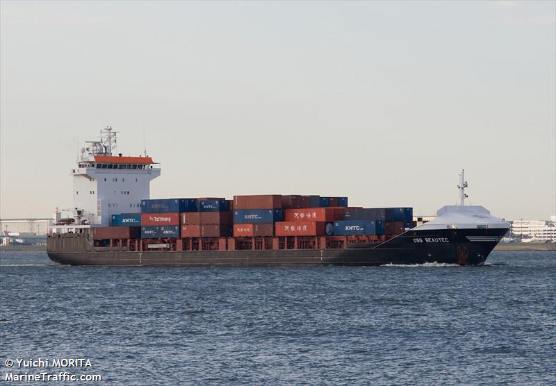 osg beautec (Container Ship) - IMO 9361275, MMSI 477089200, Call Sign VRBO4 under the flag of Hong Kong