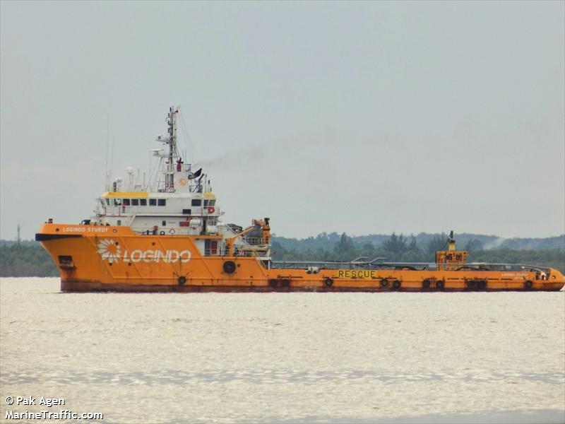 logindo sturdy (Offshore Tug/Supply Ship) - IMO 9355850, MMSI 525005297, Call Sign JZWT under the flag of Indonesia