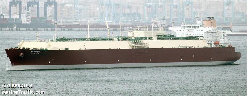 rasheeda (LNG Tanker) - IMO 9443413, MMSI 538003362, Call Sign V7QH2 under the flag of Marshall Islands