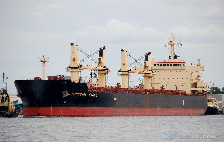 imperial eagle (Bulk Carrier) - IMO 9478511, MMSI 538003820, Call Sign V7TK5 under the flag of Marshall Islands