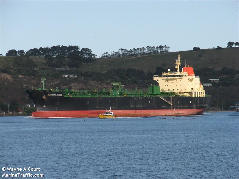 elandra fjord (Chemical/Oil Products Tanker) - IMO 9482550, MMSI 538004246, Call Sign V7VZ4 under the flag of Marshall Islands
