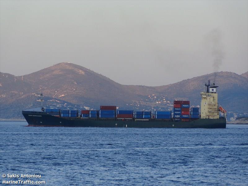 ruth borchard (Container Ship) - IMO 9212034, MMSI 538005024, Call Sign V7AL8 under the flag of Marshall Islands