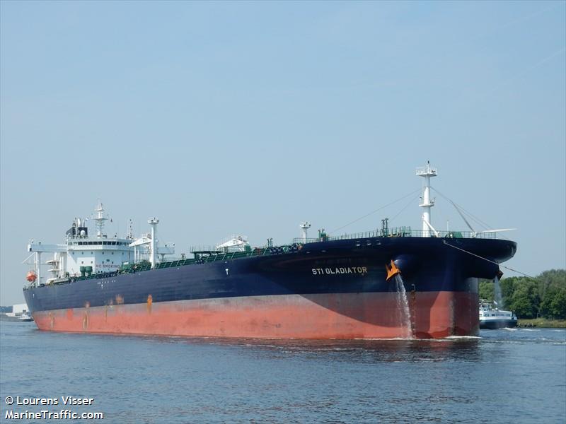 sti gladiator (Crude Oil Tanker) - IMO 9722170, MMSI 538005826, Call Sign V7HI4 under the flag of Marshall Islands