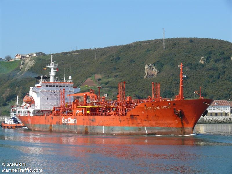 sanmar royal (LPG Tanker) - IMO 8908557, MMSI 538006928, Call Sign V7TA6 under the flag of Marshall Islands