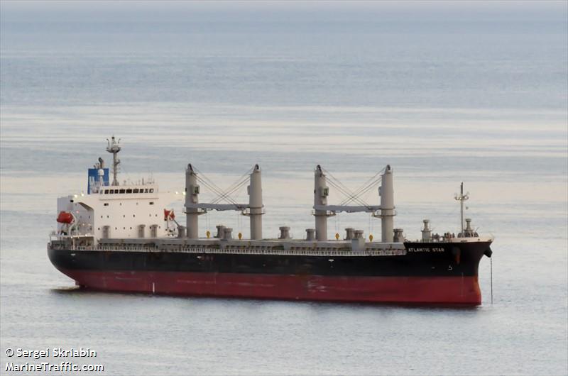 atlantic star (Bulk Carrier) - IMO 9815977, MMSI 538008004, Call Sign V7EI5 under the flag of Marshall Islands