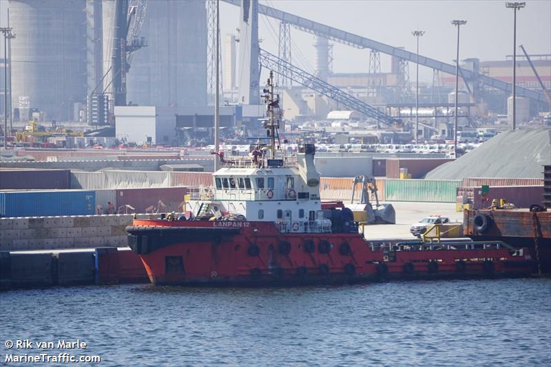 lanpan 12 (Tug) - IMO 9489156, MMSI 565776000, Call Sign 9V7012 under the flag of Singapore