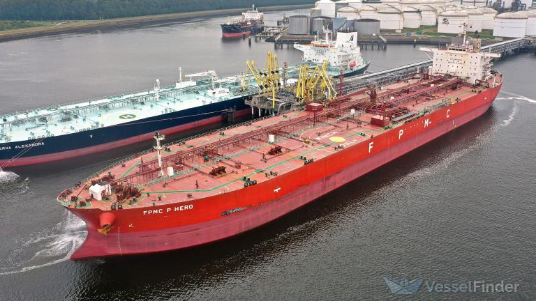 fpmc p hero (Crude Oil Tanker) - IMO 9457610, MMSI 636015252, Call Sign A8ZN2 under the flag of Liberia