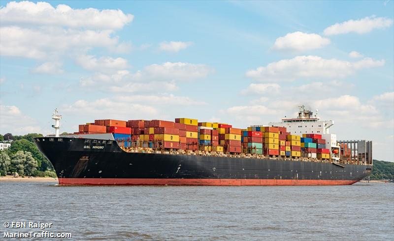 gsl ningbo (Container Ship) - IMO 9256482, MMSI 636019407, Call Sign D5UJ6 under the flag of Liberia