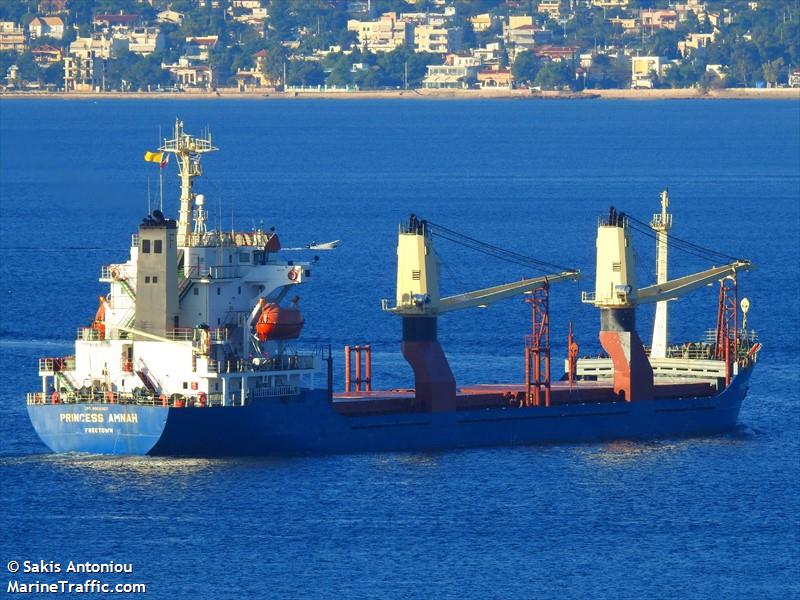 princess amnah (General Cargo Ship) - IMO 9008067, MMSI 667001777, Call Sign 9LU2580 under the flag of Sierra Leone