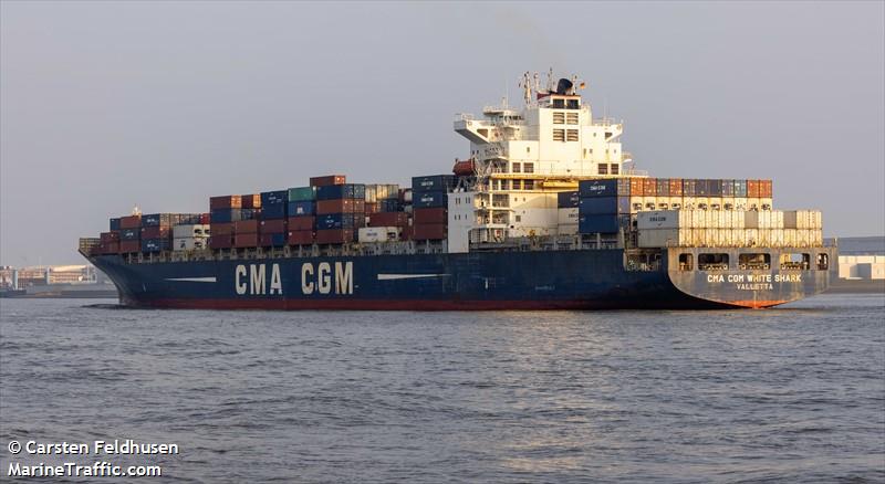 cma cgm white shark (Container Ship) - IMO 9317975, MMSI 215230000, Call Sign 9HA5021 under the flag of Malta