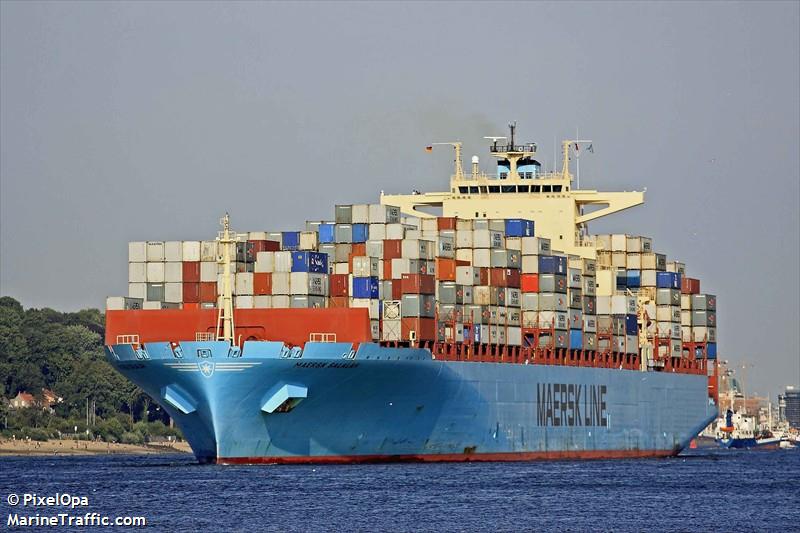 maersk salalah (Container Ship) - IMO 9352016, MMSI 219229000, Call Sign OZDM2 under the flag of Denmark