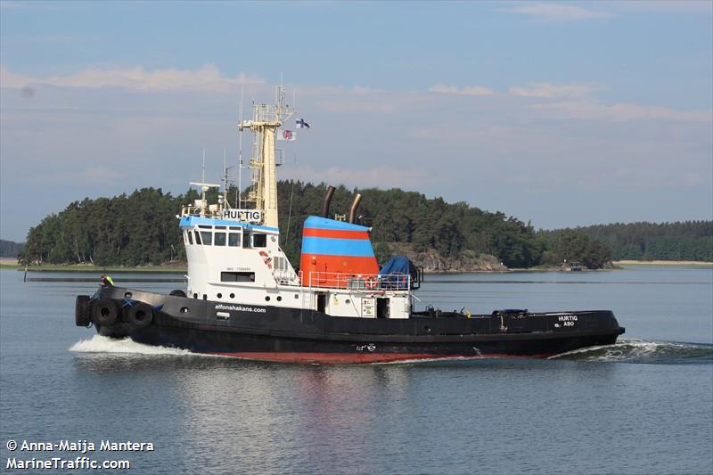 hurtig (Tug) - IMO 7388669, MMSI 230677000, Call Sign OJSN under the flag of Finland