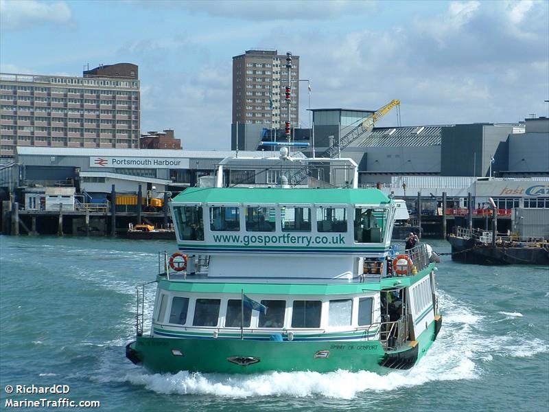 spirit of gosport (Passenger ship) - IMO , MMSI 235001314, Call Sign ZNBE7 under the flag of United Kingdom (UK)