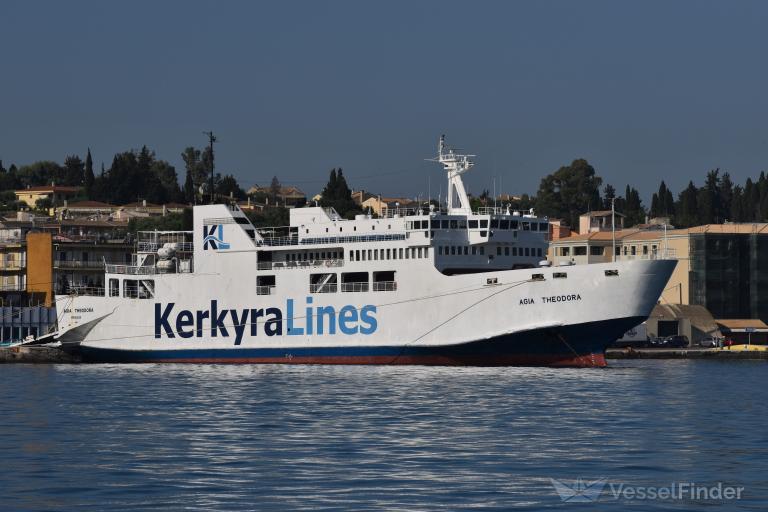 agia theodora (Passenger/Ro-Ro Cargo Ship) - IMO 8822155, MMSI 239619000, Call Sign SXZI under the flag of Greece