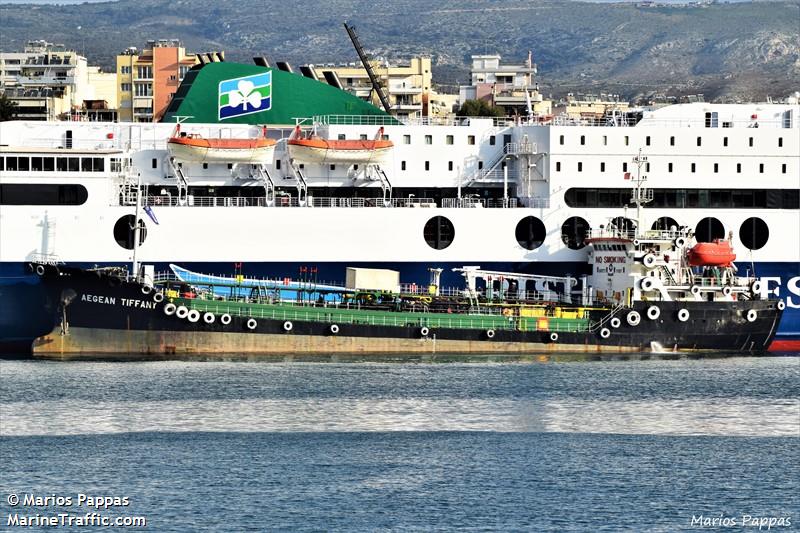 aegean tiffany (Oil Products Tanker) - IMO 9314478, MMSI 240870000, Call Sign SVAE9 under the flag of Greece