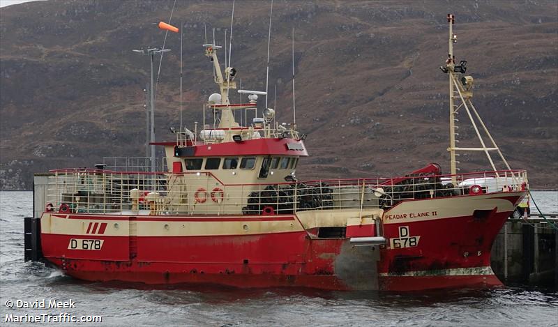 peadar elaine ii (Fishing vessel) - IMO , MMSI 250369000, Call Sign EI6109 under the flag of Ireland