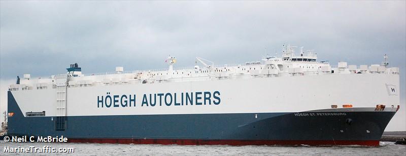 hoegh st. petersburg (Vehicles Carrier) - IMO 9420045, MMSI 257366000, Call Sign LAII7 under the flag of Norway