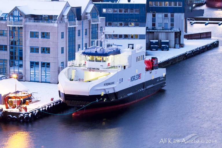 kvernsund (Passenger/Ro-Ro Cargo Ship) - IMO 9685865, MMSI 257422000, Call Sign LFLO under the flag of Norway