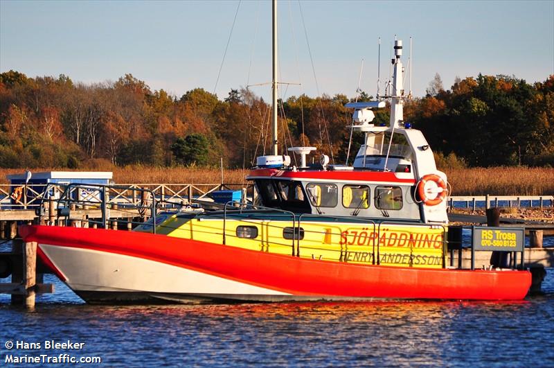 rescue h andersson (SAR) - IMO , MMSI 265586970, Call Sign 7SA2306 under the flag of Sweden