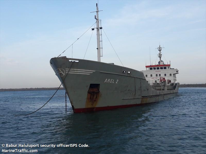 arel 2 (General Cargo Ship) - IMO 8205216, MMSI 271044348, Call Sign TCA3850 under the flag of Turkey
