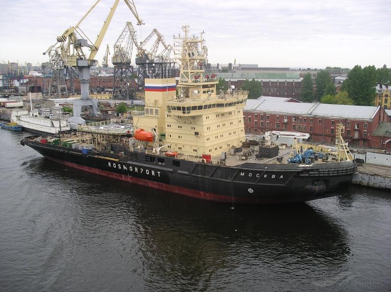 moskva (Icebreaker) - IMO 9326574, MMSI 273341120, Call Sign UBVE4 under the flag of Russia