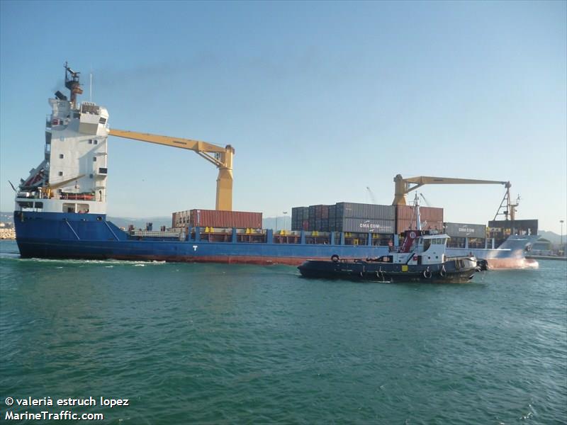 janina (General Cargo Ship) - IMO 9235385, MMSI 304373000, Call Sign V2BV4 under the flag of Antigua & Barbuda