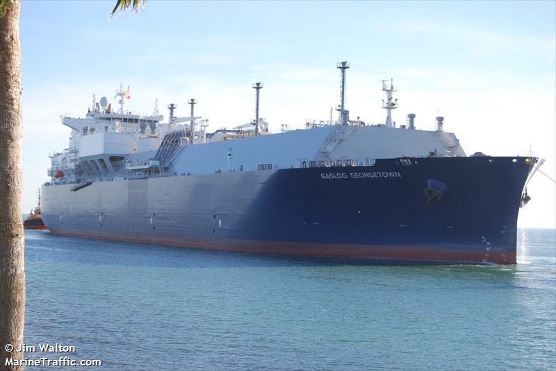 gaslog georgetown (LNG Tanker) - IMO 9864916, MMSI 310800000, Call Sign ZCEZ2 under the flag of Bermuda